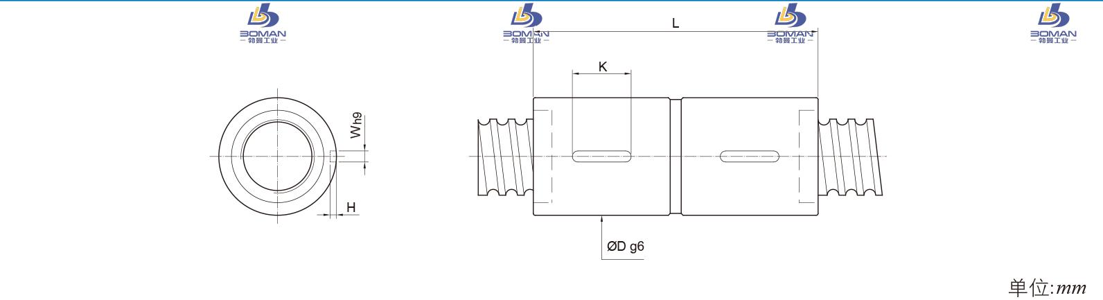 PMI RDIC8010-3 pmi左牙丝杆